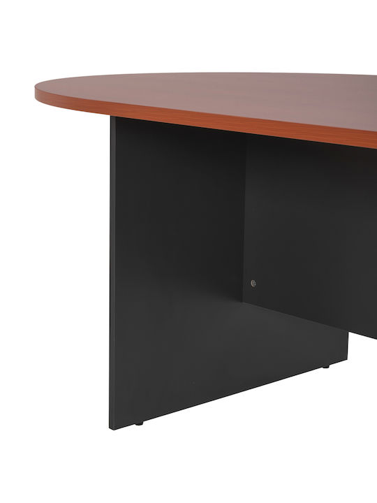 Τραπέζι Συνεδριάσεων Sienna Ξύλινο Ανθρακί 240x120x75εκ.