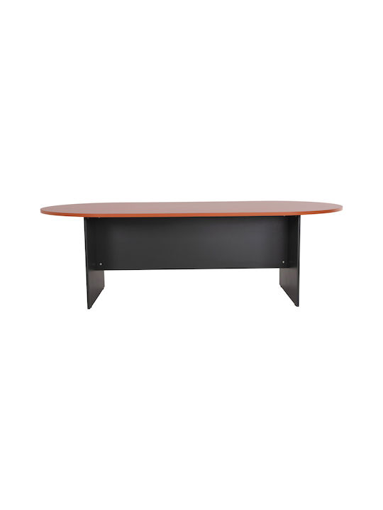 Τραπέζι Συνεδριάσεων Sienna Ξύλινο Ανθρακί 240x120x75εκ.