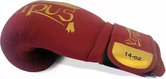 Olympus Sport Boxhandschuhe für Kampf Rot