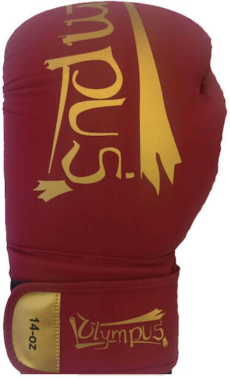 Olympus Sport Boxhandschuhe für Kampf Rot
