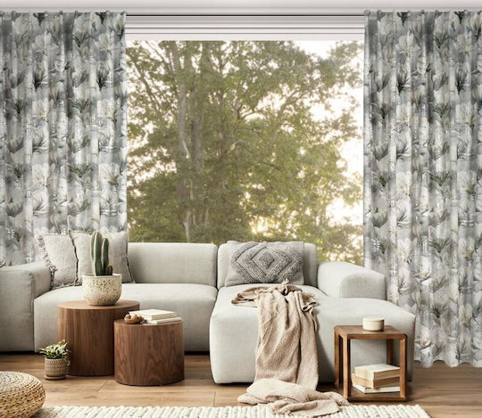 Eurofirany Vorhang mit Bleistiftfalten Sandy Gray 140x300cm