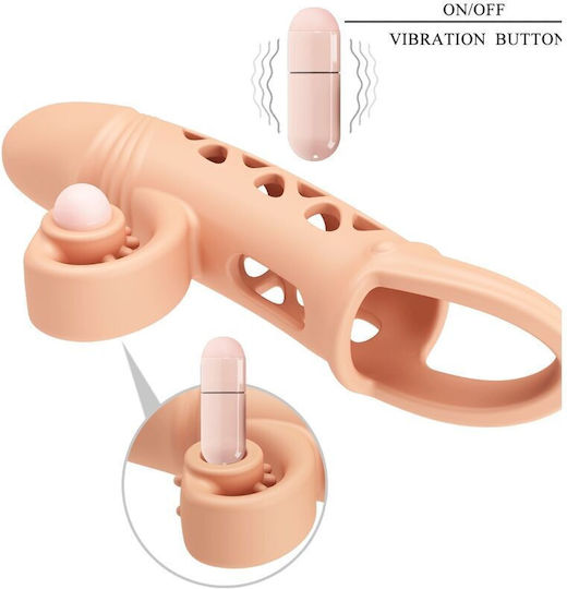 Boss Of Toys Extensie De Penis Cu Vibrație Flesh