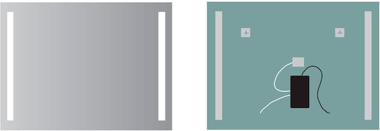 Imex Bathroom Mirror Led 60x80cm