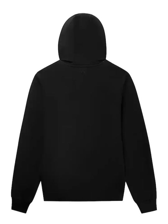 Balr. Men's Sweatshirt Jacket with Hood Jet Black