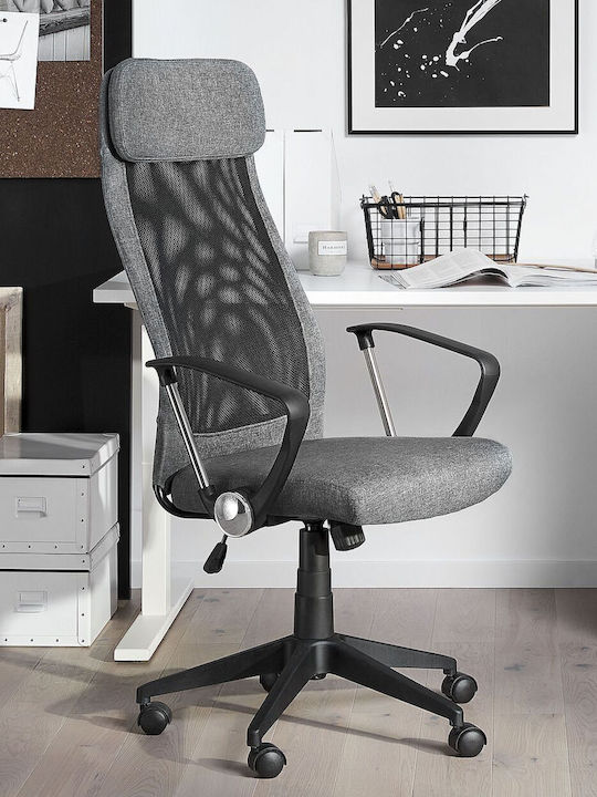 Office Chair with Reclining Gray Beliani