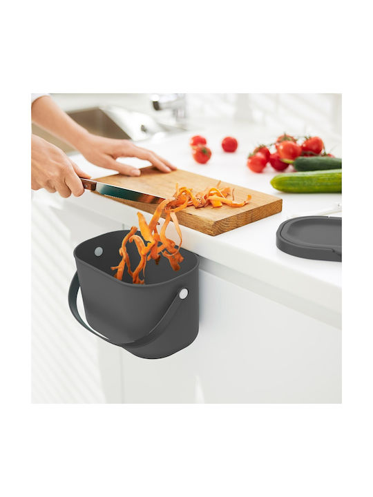 Rotho Babydesign Albula Κάδος Απορριμμάτων Πλαστικός Γκρι 3.2lt