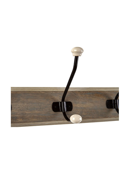 Romimex Wooden Wall Hanger Brown 28x10x17cm 1pc