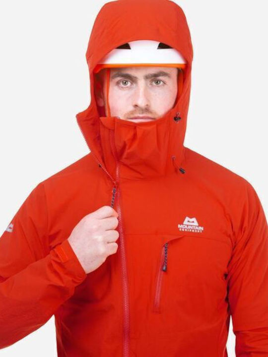 Mountain Equipment Men's Winter Softshell Jacket Waterproof and Windproof Cardinal Orange