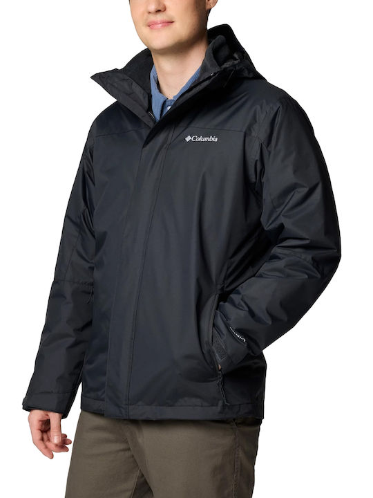 Columbia Tunnel Falls Ii 3 in 1 Herren Winter Jacke Lässig Wasserdicht BLACK