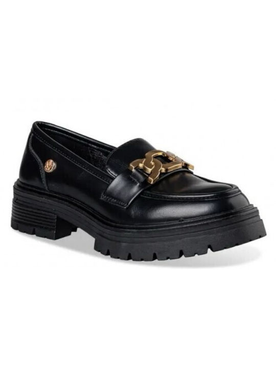 Envie Shoes Damen Loafers in Schwarz Farbe