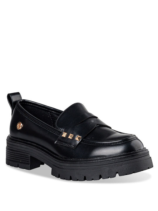 Envie Shoes Women's Loafers in Black Color