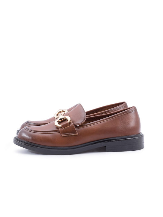 B-Soft Women's Loafers in Tabac Brown Color