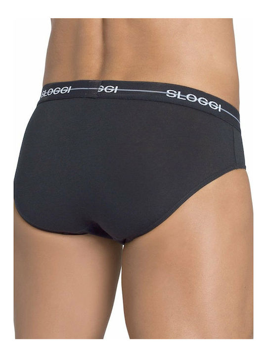 Sloggi Herren Slips Black 2Packung