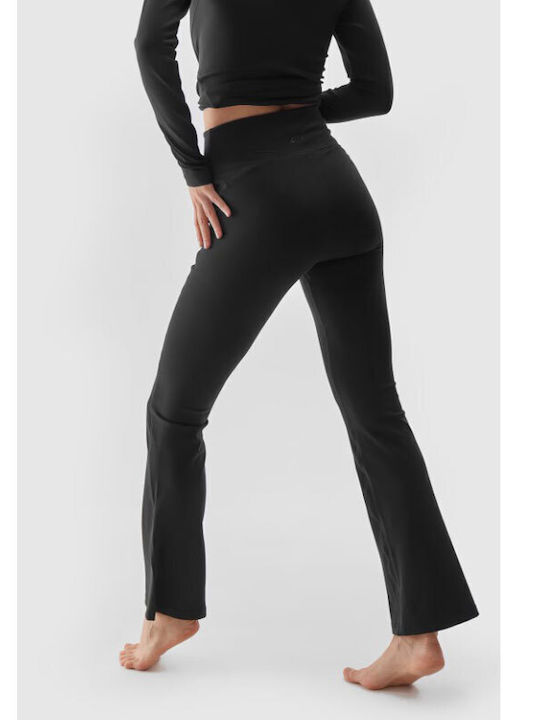 4F Hohe Taille Damen-Sweatpants BLACK