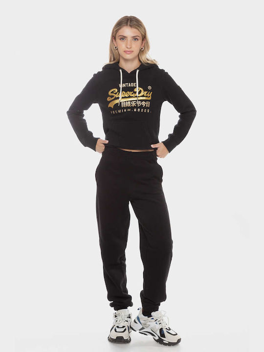 Superdry 'sport Damen-Sweatpants Jogger Schwarz