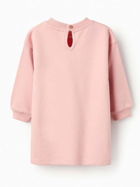 Zippy Kids Dress Long Sleeve Pink