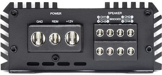 DD Audio Ενισχυτής Αυτοκινήτου 4 Καναλιών (Κλάση D)