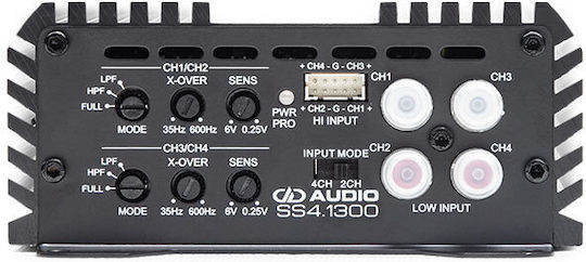 DD Audio Ενισχυτής Αυτοκινήτου 4 Καναλιών (Κλάση D)