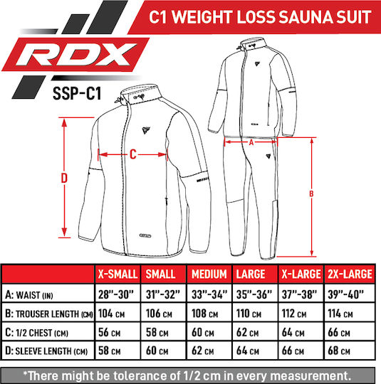 RDX Ανδρική Φόρμα Εφίδρωσης & Αδυνατίσματος