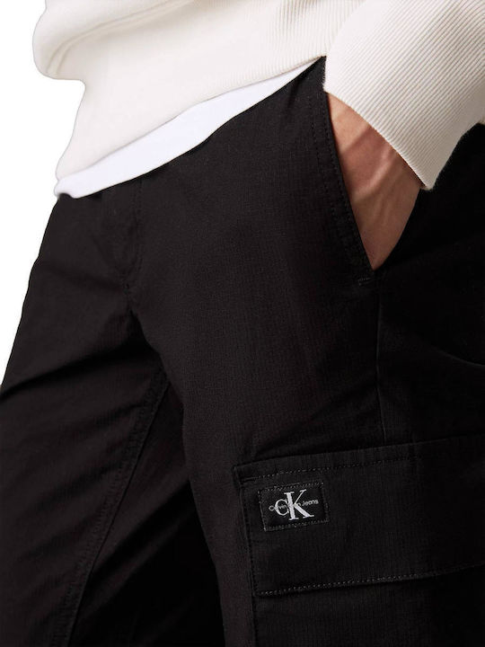 Παντελόνι Cargo Ελαστικό σε Skinny Εφαρμογή Μαυρο