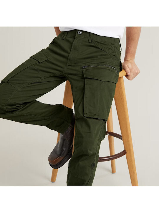 Rovic Trousers Cargo Elastic in Regular Fit Khaki