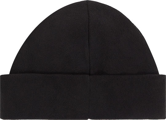 Beanie Unisex Fleece Σκούφος Πλεκτός σε Μαύρο χρώμα