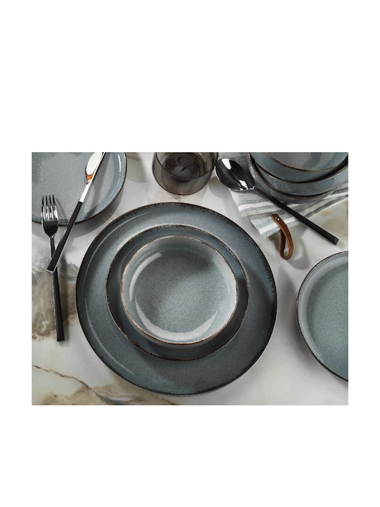 Kutahya Porselen Mood Blue Porcelain Dinnerware Set 40pcs