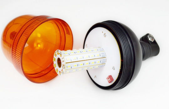 Car Beacon LED 12V Waterproof 12.6cm with Orange Lighting