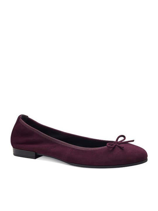 Anatomic Leather Ballerinas Burgundy