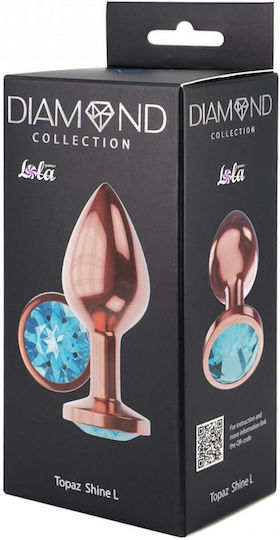 Plug-butt Plug Diamond Topaz Shine L Rose Gold