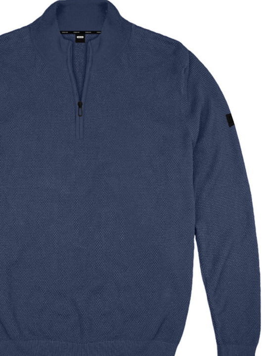 Rebase Men's Long Sleeve Sweater Indigo, Blue Raf