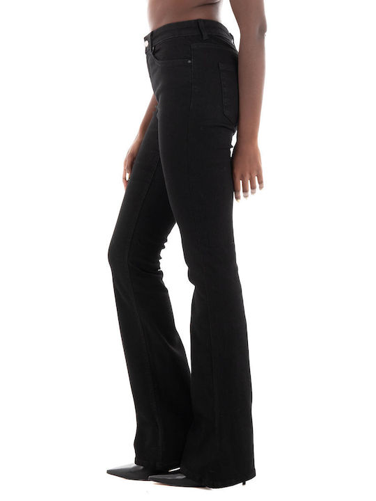 Only Women's Jean Trousers Flared Black