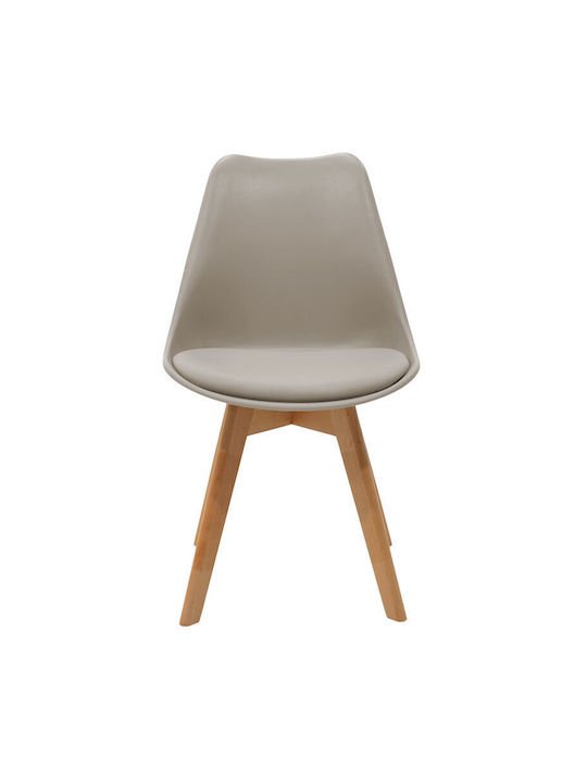 Gaston Dining Room Polypropylene Chair Grey-natural 53.5x48.5x83cm
