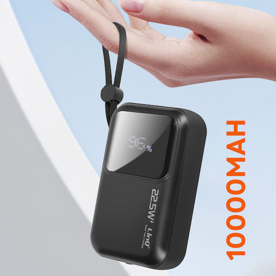 LinQ PD15502 Външна Батерия 10000mAh 20W с USB-A Изходен Порт Черна