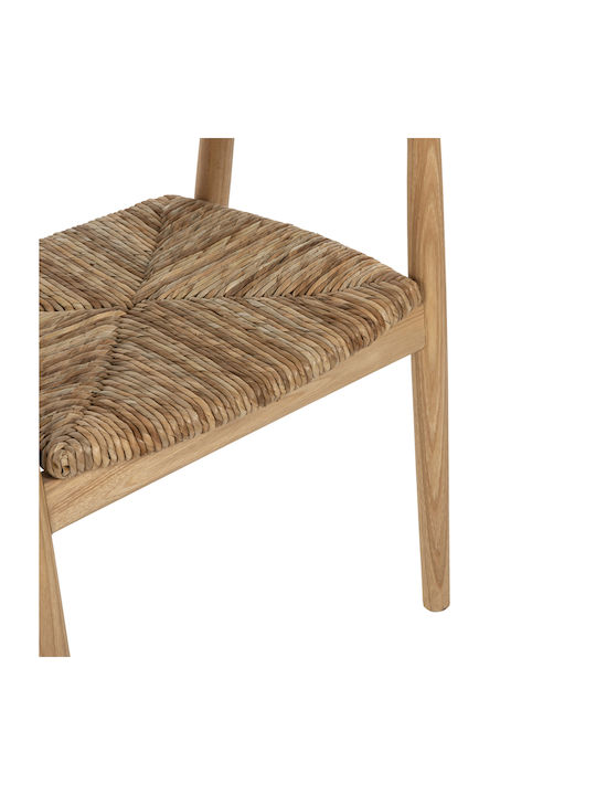 Dining Room Wooden Armchair Natural 57.5x54x80cm