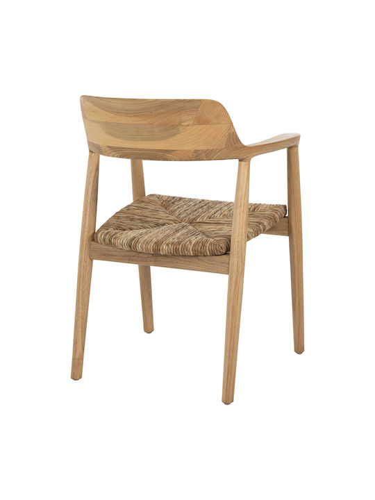 Dining Room Wooden Armchair Natural 57.5x54x80cm