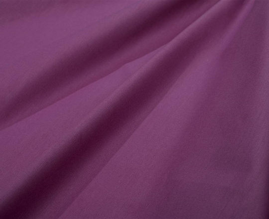 Dimcol Παπλωματοθήκη Βαμβακερή Υπέρδιπλη 220x240 Dark Magenta