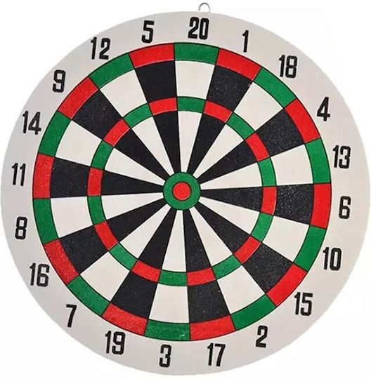 Double-Sided Target Game with 3 Arrows, 30 cm Diameter, Aria Trade