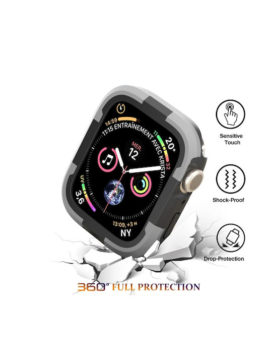 Θήκη Σιλικόνης σε Γκρι χρώμα για Apple Watch Series SE 2, 6, SE, 5, 4