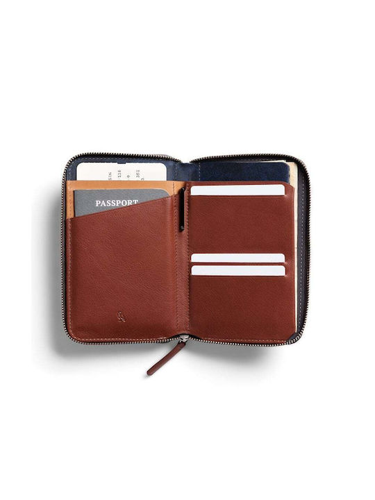 Bellroy Men's Leather Travel Wallet with RFID Blue