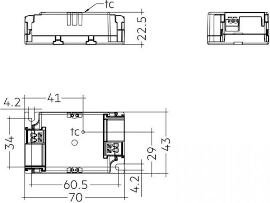 LED-Treiber LC Tridonic 10W 250mA fixC SC SNC2