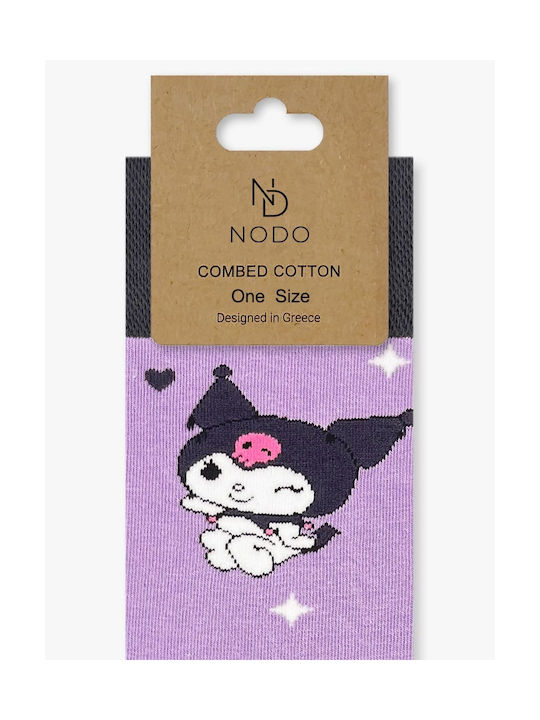 NODO Kuromi Socks Purple