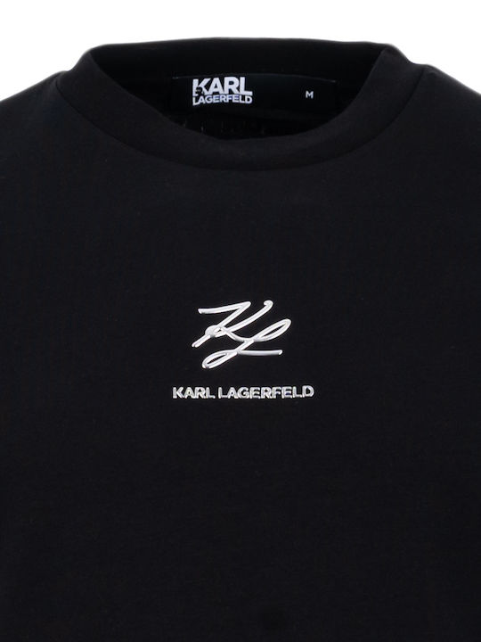 Karl Lagerfeld Herren T-Shirt Kurzarm Schwarz