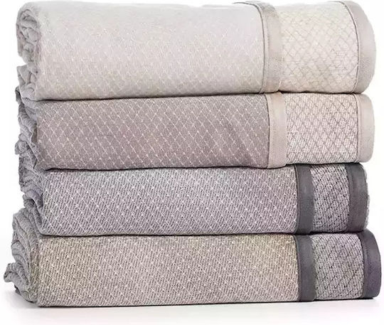 Nef-Nef Homeware Brand Ριχτάρι Διθέσιου Καναπέ Δύο 'Οψεων Ζακάρ 170x250εκ. Stone