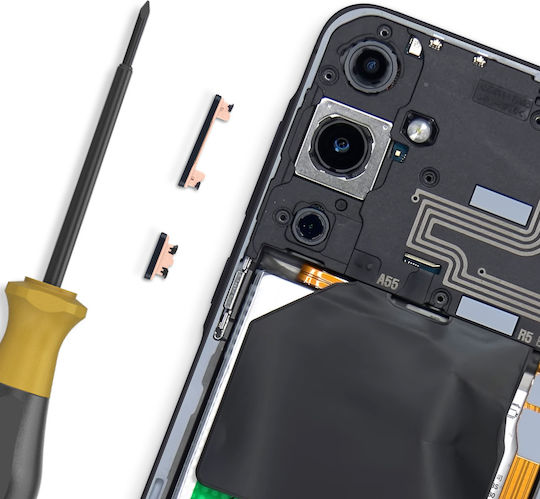 Clappio Power Volume Button Samsung Galaxy A55 Black