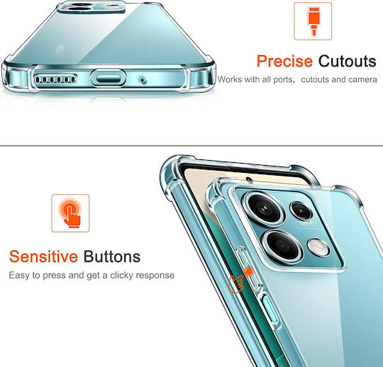 Techsuit Shockproof Clear Back Cover Σιλικόνης Διάφανο (Redmi Note 13 Pro 4G / Poco M6 Pro 4G)
