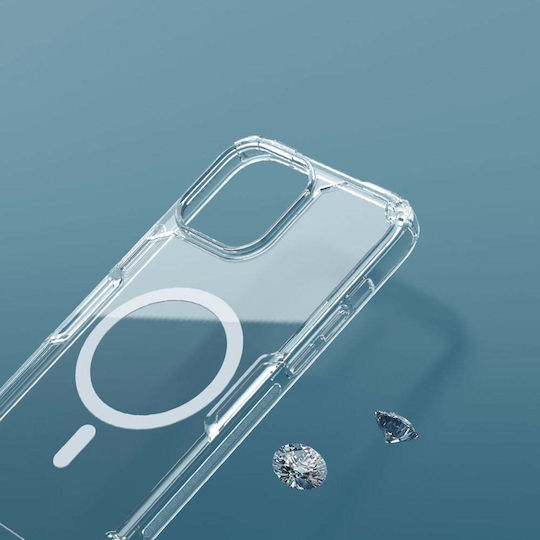 Nillkin Nature Pro Magnetic Задна корица Силикон / Пластмаса Прозрачен (iPhone 15 Pro Max)