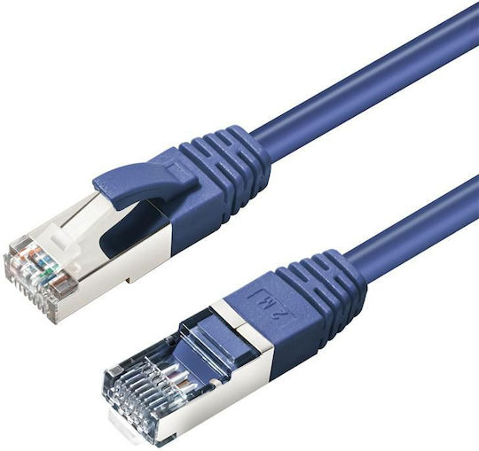 Goobay S/FTP Kat.6 Ethernet-Netzwerkkabel 2m Blau