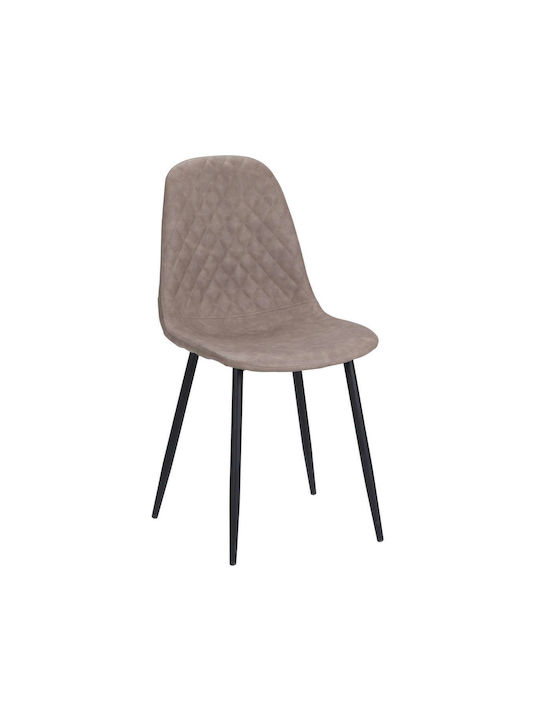 Antonella Dining Room Fabric Chair Special Mocha 45.5x53x87cm