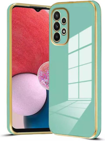Bodycell Plated Umschlag Rückseite Silikon mit Band Gold (Galaxy A23 4G / Galaxy A23 5G Galaxy A23 4G / Galaxy A23 5G)